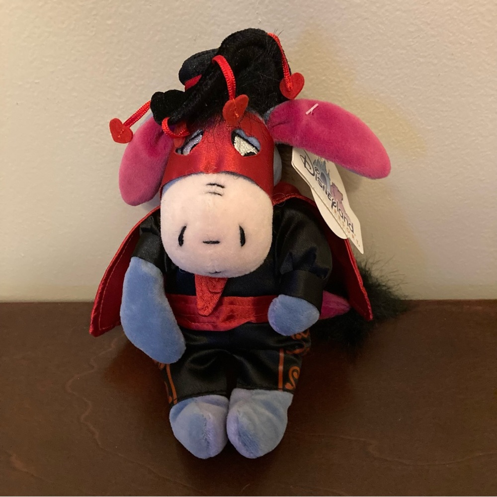 Vintage Eeyore Matador Bullfighter 2001 Bean Bag Disneyland Resort Beanie Plush